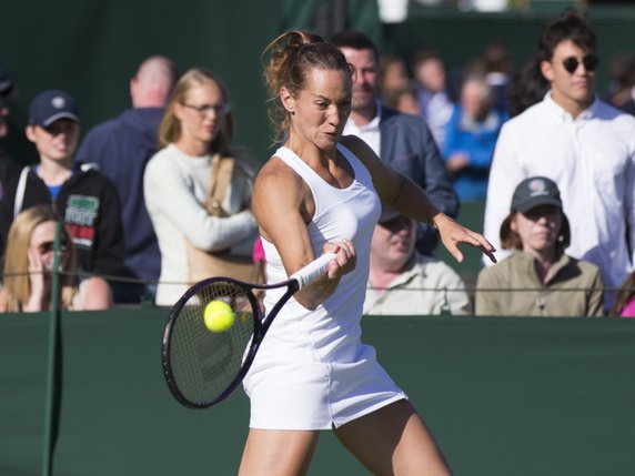 Conny Perrin titrée sur le circuit ITF © KEYSTONE/PETER KLAUNZER