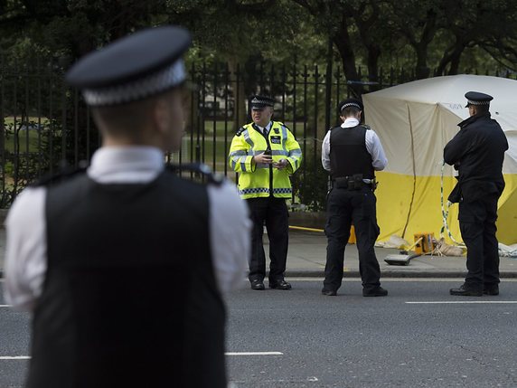 L'incident se serait passé devant une mosquée à Londres (archives). © KEYSTONE/EPA/WILL OLIVER
