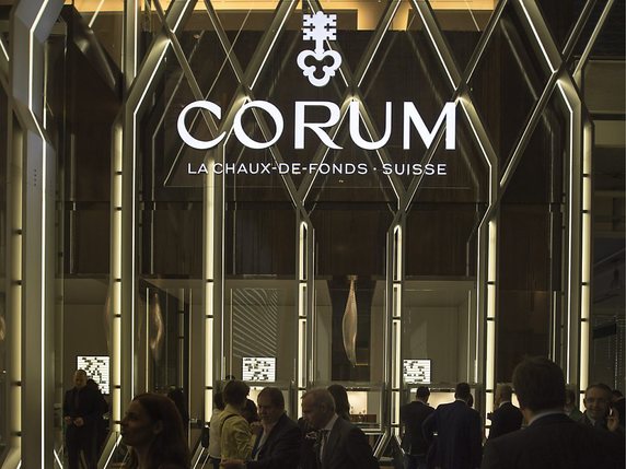 La marque Corum - ici son stand à Baselworld - aura un nouveau patron dès le 1er septembre (archives). © KEYSTONE/GEORGIOS KEFALAS