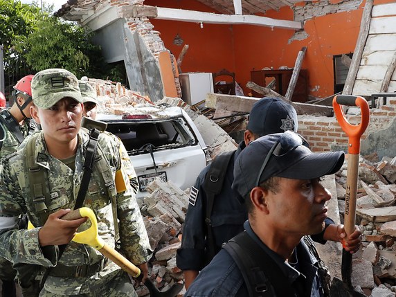 Un séisme de magnitude 8,1 a ébranlé une partie du Mexique le 7 septembre dernier (archives). © KEYSTONE/EPA EFE/JORGE NUNEZ