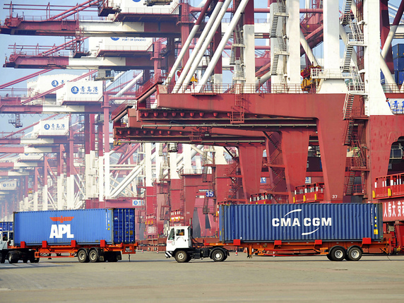 Le commerce extérieur chinois a bien résisté en septembre (archives). © KEYSTONE/AP CHINATOPIX