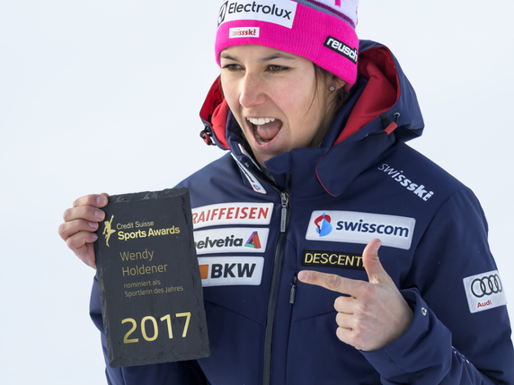 Wendy Holdener: la meilleure sportive suisse en 2017 © KEYSTONE/JEAN-CHRISTOPHE BOTT