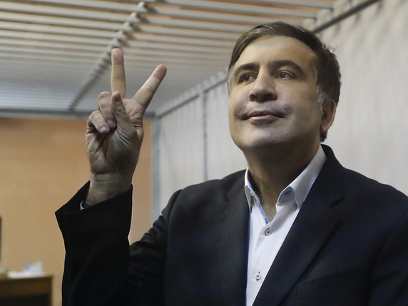 Un tribunal de Kiev a libéré l'opposant Mikheïl Saakachvili. © KEYSTONE/AP/SERGEI GRITS