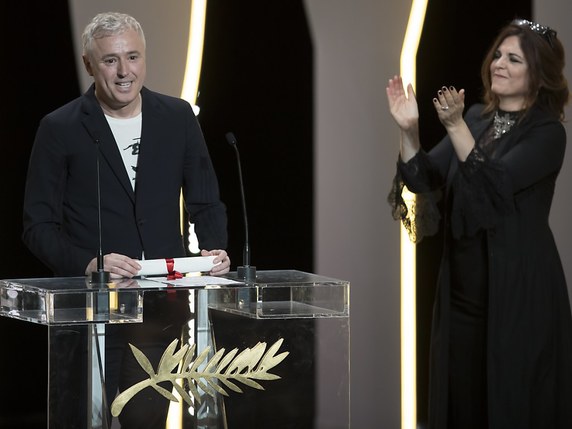 Robin Campillo avait déjà reçu le Grand Prix du Festival de Cannes en mai dernier pour "120 battements par minutes" (archives). © KEYSTONE/EPA/IAN LANGSDON
