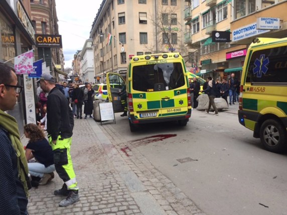 L'artère piétonne du centre de Stockholm où l'attentat a eu lieu le 7 avril 2017 (archives) © KEYSTONE/EPA TT NEWS AGENCY/ROSE-MARIE OTTER