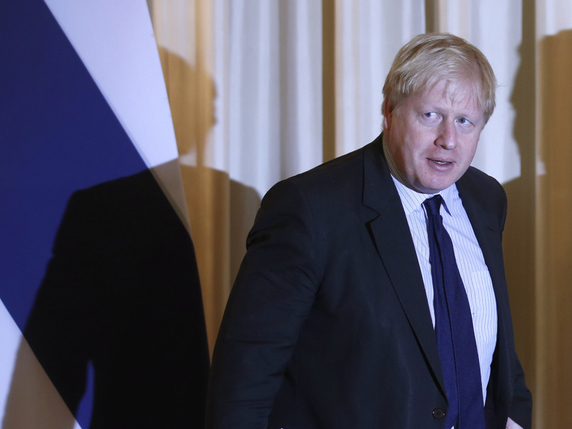 Le chef de la diplomatie britannique Boris Johnson doit prononcer mercredi un discours pour rassurer les opposants au Brexit. Sa prise de parole sera suivie d'une série d'interventions de membres du gouvernement, y compris de sa cheffe Theresa May (archives). © KEYSTONE/AP European Pressphoto Agency Pool/NARONG SANGNAK