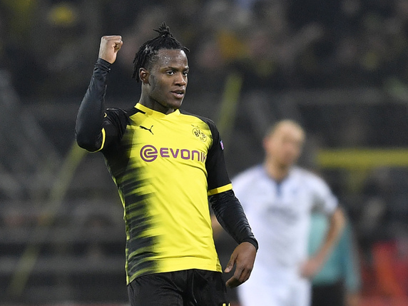 Michy Batshuayi: cinq buts en trois matches avec Dortmund © KEYSTONE/AP/MARTIN MEISSNER