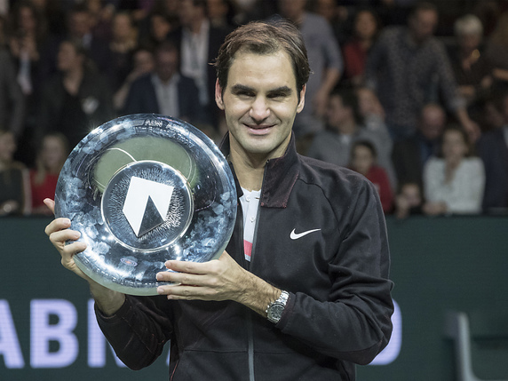 Roger Federer entend savourer encore quelques jours en famille son succès à Rotterdam. © KEYSTONE/AP/PATRICK POST