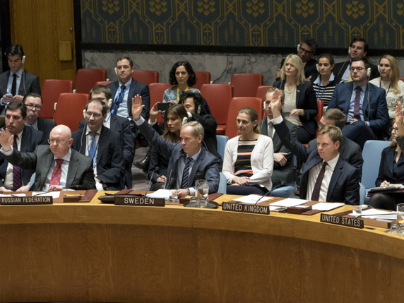 Le Conseil de sécurité de l'ONU a adopté samedi une nouvelle résolution sur une trêve d'un mois en Syrie. © KEYSTONE/FR61802 AP/CRAIG RUTTLE