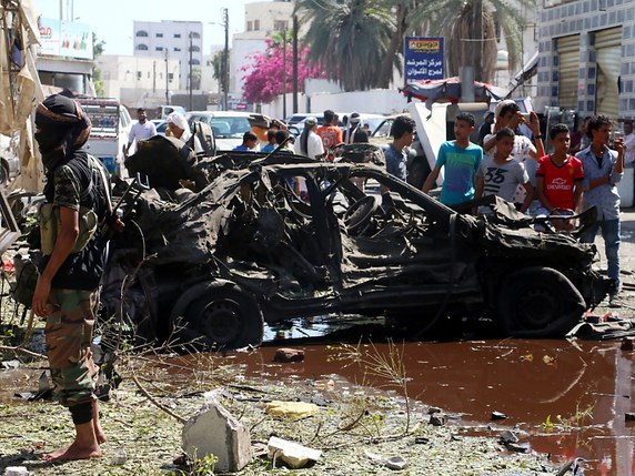 Les attentats djihadistes visent principalement les forces gouvernementales qui se sont repliées dans le sud depuis qu'elles ont été chassées de la capitale Sanaa en septembre 2014 par les Houthis, soutenus par l'Iran (archives). © KEYSTONE/EPA/STRINGER
