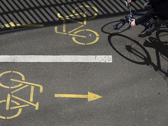 L'initiative vélo ne sera pas soumise au peuple (Photo prétexte). © KEYSTONE/GEORGIOS KEFALAS