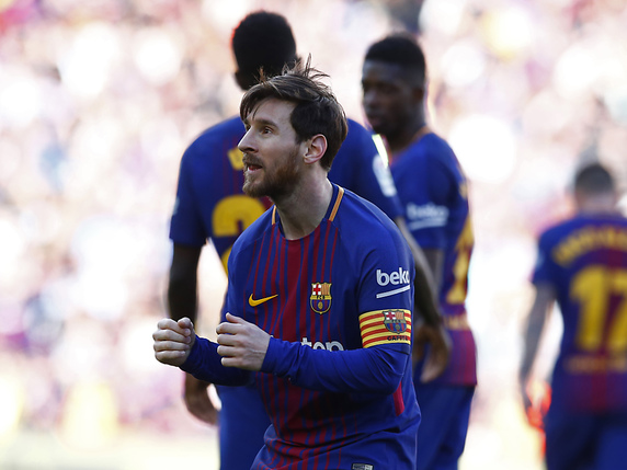 Le Barça de Lionel Messi file tranquillement vers le titre © KEYSTONE/AP/MANU FERNANDEZ