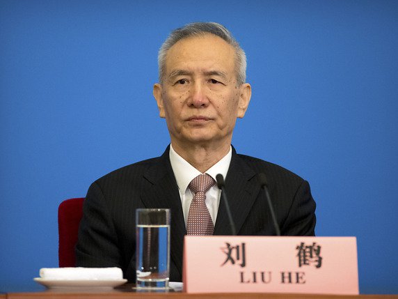 Liu He a été promis lundi au rang de vice-premier ministre par le président Xi Jinping (archives). © KEYSTONE/AP/MARK SCHIEFELBEIN