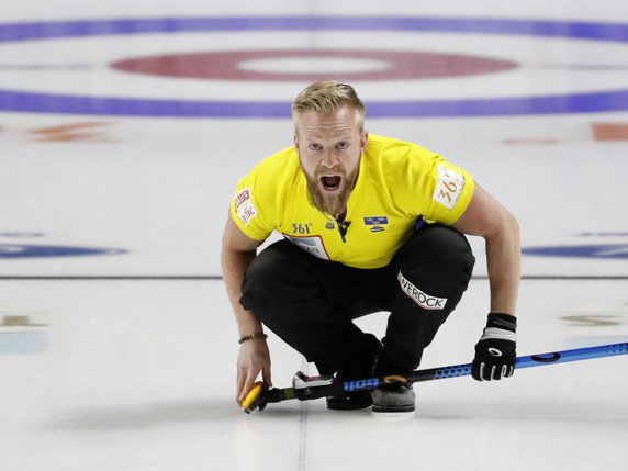 Niklas Edin a mené la Suède au titre mondial © KEYSTONE/AP/JOHN LOCHER