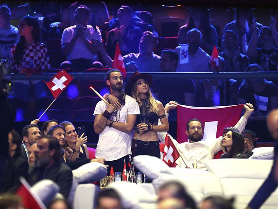 Le groupe Zibbz qui représentait la Suisse à l'Eurovision a été éliminé. Son titre "Stones" n'a pas convaincu. © KEYSTONE/AP/ARMANDO FRANCA