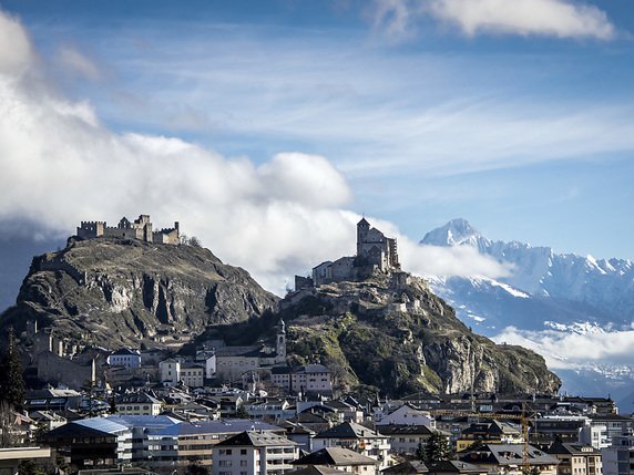 Sion et le Valais ont dit non aux Jeux olympiques d'hiver 2026. © KEYSTONE/OLIVIER MAIRE