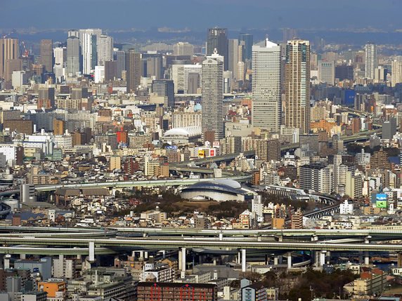 Le séisme a provoqué des coupures d'électricité dans certaines zones d'Osaka (archives). © KEYSTONE/EPA/EVERETT KENNEDY BROWN
