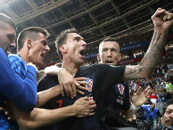 Mario Mandzukic a offert une première finale mondiale à la Croatie. © KEYSTONE/AP/FRANK AUGSTEIN