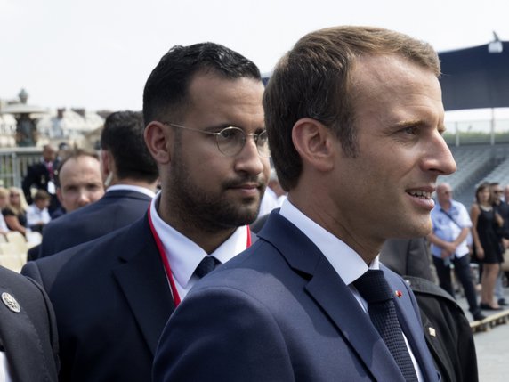 L'affaire Benalla n'a pas beaucoup affecté la cote de popularité du président français Emmanuel Macron (archives). © KEYSTONE/AP REUTERS POOL/PHILIPPE WOJAZER