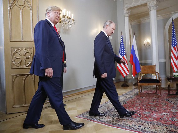 Trump veut que l'enquête russe cesse (archives). © KEYSTONE/AP/PABLO MARTINEZ MONSIVAIS