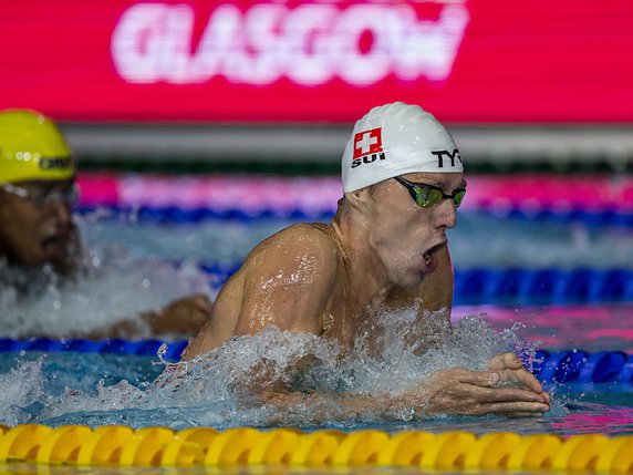 Jérémy Desplanches n'a pas retrouvé les mêmes sensations que lors du 200 m 4 nages. © KEYSTONE/EPA/PATRICK B. KRAEMER
