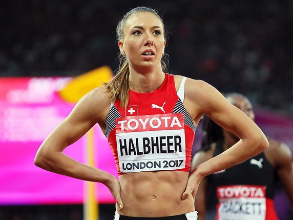 Cornelia Halbheer n'ira pas en demi-finales du 200 m © KEYSTONE/EPA/SRDJAN SUKI