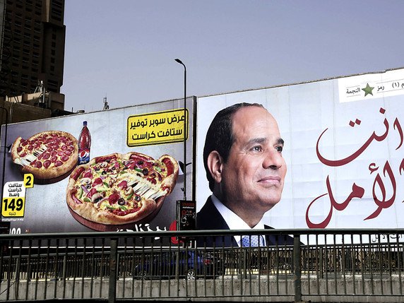 Le gouvernement égyptien sous la présidence Sissi ne laisse pas le NET se déployer librement. © KEYSTONE/AP/NARIMAN EL-MOFTY