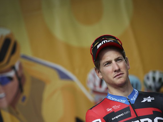 Stefan Küng n'est plus leader du Tour du Benelux. © KEYSTONE/AP/CHRISTOPHE ENA