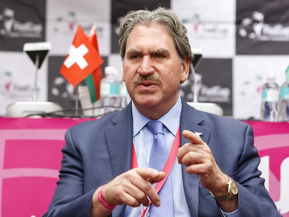 David Haggerty, le président de l'ITF, était favorable au changement © KEYSTONE/SALVATORE DI NOLFI