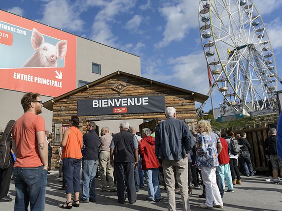 La 99e édition du Comptoir Suisse se tiendra en septembre à Beaulieu. Pour le directeur du groupe MCH Beaulieu Lausanne, la 100e dépendra de celle-là (archives). © KEYSTONE/JEAN-CHRISTOPHE BOTT