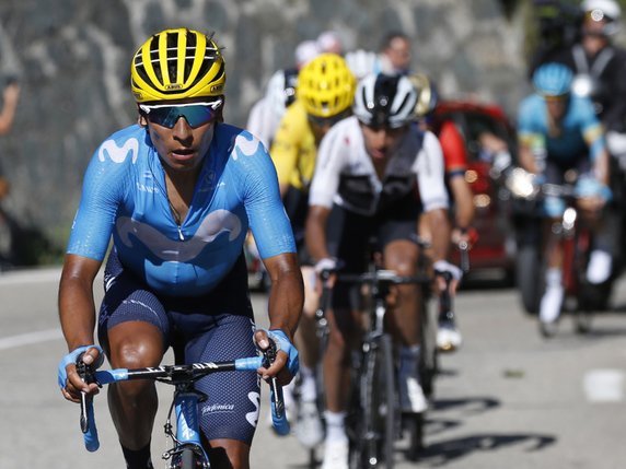 Nairo Quintana cherchera à remporter une deuxième Vuelta. © KEYSTONE/EPA/SEBASTIEN NOGIER