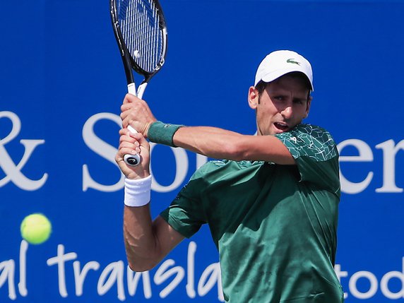 Novak Djokovic en finale à Cincinnati. © KEYSTONE/EPA/TANNEN MAURY