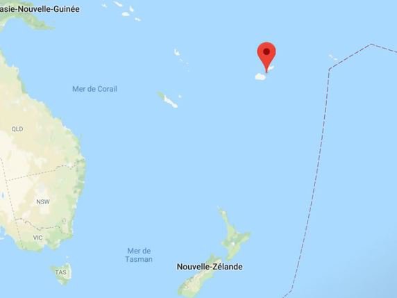 L'épicentre du séisme est situé à 270 kilomètres à l'est de Levuka, aux Fidji, et à 443 kilomètres à l'ouest de Neiafu, aux Tonga. © GoogleMaps