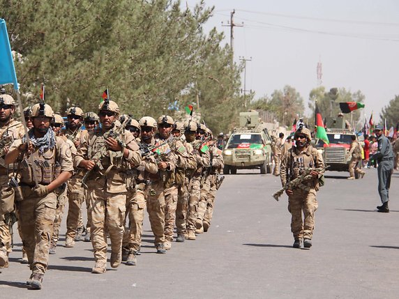 Le cessez-le-feu proposé par le président afghan ne concerne que les talibans, pas les autres groupes armés dont l'émanation afghane du groupe Etat islamique. © KEYSTONE/EPA/WATAN YAR