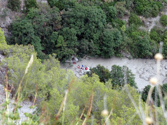 Les gorges du Raganello sont un parcours conseillé aux seuls randonneurs expérimentés en raison des nombreuses difficultés. © KEYSTONE/AP ANSA/FRANCESCO CAPITANEO