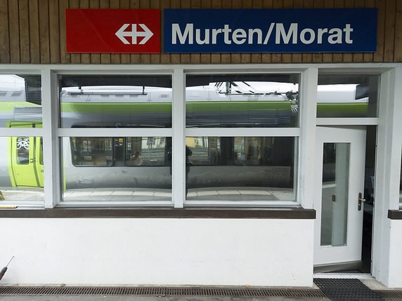 La gare de Morat a été bouclée pendant plus d'une heure samedi soir (archives). © KEYSTONE/PETER SCHNEIDER