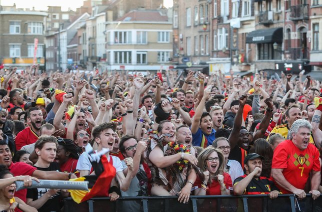 Que ce fut dur! La Belgique sera bien au rendez-vous des quarts de finale, mais elle a frisé la correctionnelle. © Keystone