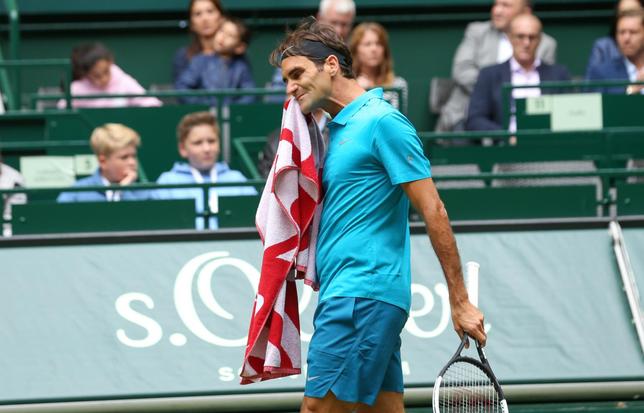 Dans un mauvais jour, Roger Federer a beaucoup raté, notamment en retour. © Keystone
