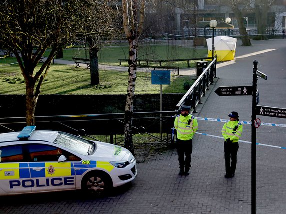 L'incident n'est plus considéré comme "majeur", mais un cordon de sécurité restera en place autour du restaurant, les enquêteurs cherchant à déterminer si "un crime a été commis", selon le communiqué de la police britannique (archives). © KEYSTONE/AP/MATT DUNHAM