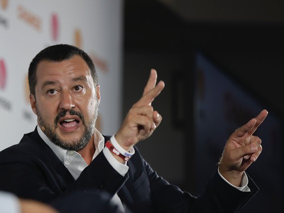 Ce tour de vis anti-migrants est "un pas en avant pour rendre l'Italie plus sûre", a affirmé Matteo Salvini sur Facebook (archives). © KEYSTONE/AP/LUCA BRUNO