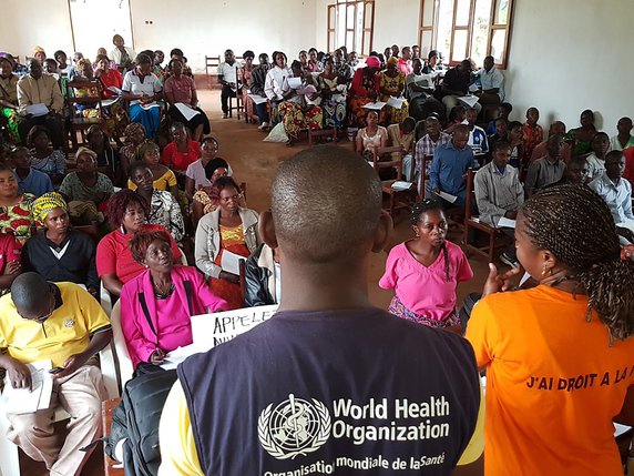 Avec plus de 80 collaborateurs, Beni constitue le centre opérationnel de la réponse de l'OMS à l'actuelle épidémie d'Ebola (archives). © KEYSTONE/EPA WHO/EUGENE KABAMBI / WORLD HEALTH ORGANIZATION HANDOUT