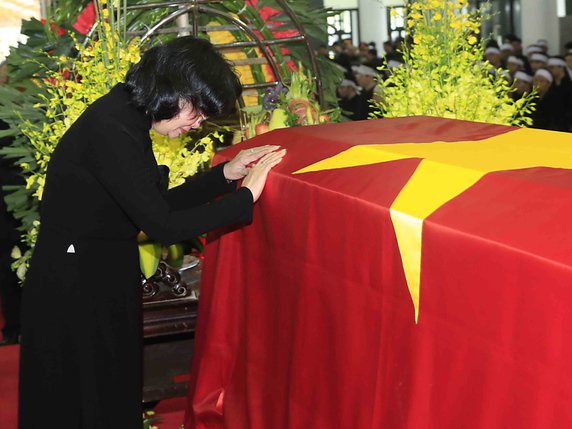 Le président vietnamien Tran Dai Quang doit être enterré jeudi. Un deuil national de deux jours a été décrété. © KEYSTONE/EPA VIETNAM NEWS AGENCY/VIETNAM NEWS AGENCY / HANDOUT