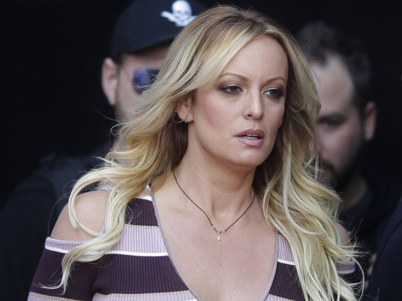 Stormy Daniels a été déboutée une première fois contre Donald Trump (archives). © KEYSTONE/AP/MARKUS SCHREIBER