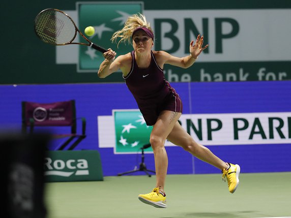 Svitolina a fêté son 2e succès en 2 matches dans ce Masters 2018 © KEYSTONE/AP/VINCENT THIAN