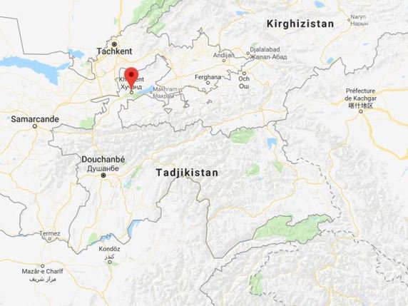 Les faits se sont produits dans la prison de haute sécurité de Khodjent, une ville de 700'000 habitants située à 200 kilomètres au nord-est de la capitale tadjike Douchanbé. © Google Maps
