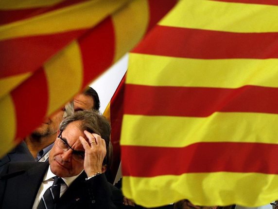 L'ancien président de la Catalogne Artur Mas a été jugé "responsable du total" de l'argent dépensé dans l'organisation d'une consultation populaire sur l'indépendance de sa région en 2014 (archives). © KEYSTONE/EPA/ALBERTO ESTEVEZ