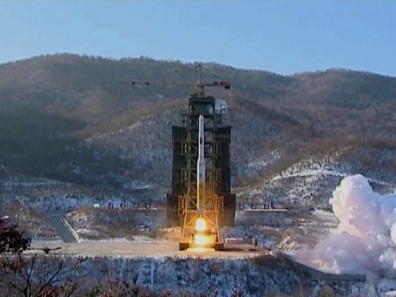 Les sites de missiles balistiques nord-coréens sont répartis en trois ceintures (archives). © KEYSTONE/KRT via AP Video