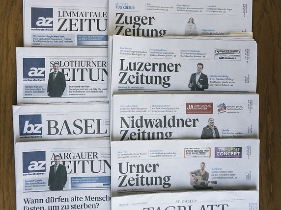 CH Media va supprimer environ 200 emplois dans les 24 prochains mois (photo symbolique). © KEYSTONE/CHRISTIAN BEUTLER