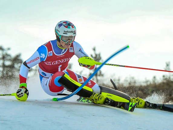 Daniel Yule est le meilleur suisse, avec une 7e place provisoire. © KEYSTONE/EPA COMPIC/KIMMO BRANDT