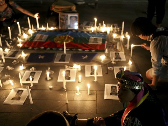 Camilo Catrillanca est le septième Indien chilien tué lors d'une opération de police au cours des vingt dernières années. © KEYSTONE/AP/ESTEBAN FELIX